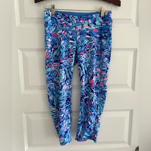 Legging Cropped Lilly Pulitzer Luxletic Weekender - Taille L - Arc-en-ciel Soleil - NEUF